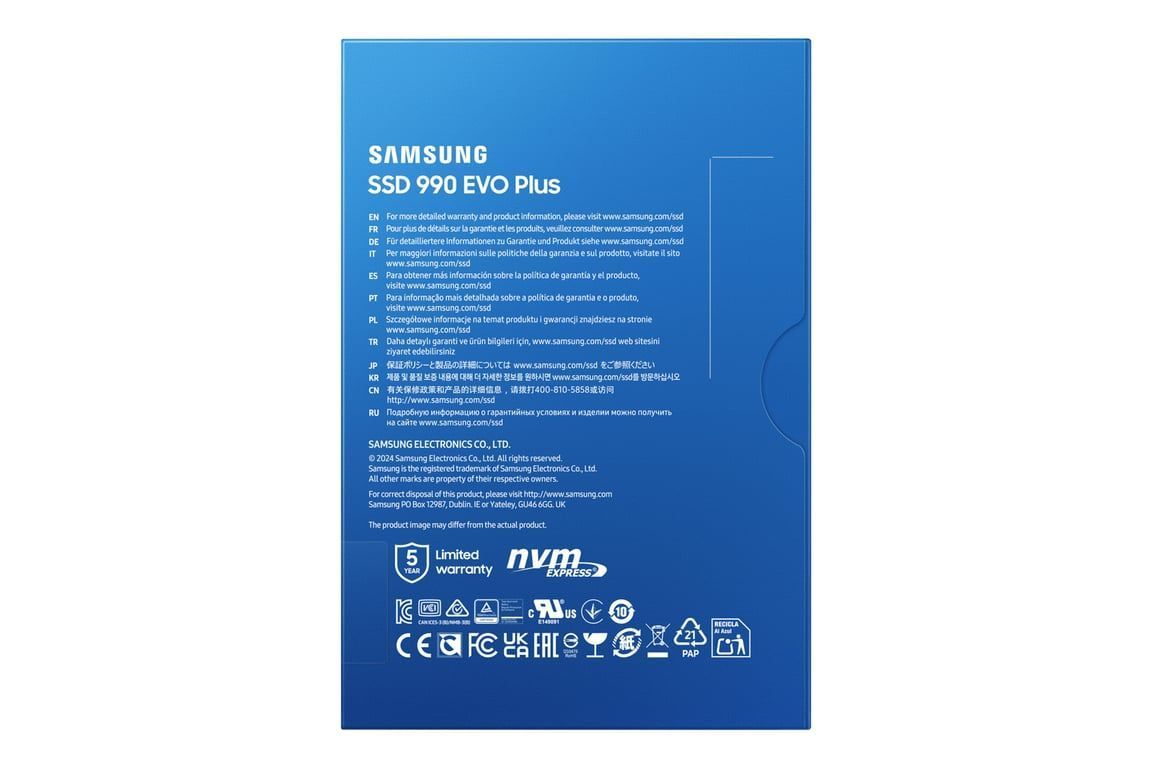 SSD накопичувач Samsung 990 Evo Plus 4 TB (MZ-V9S4T0BW)