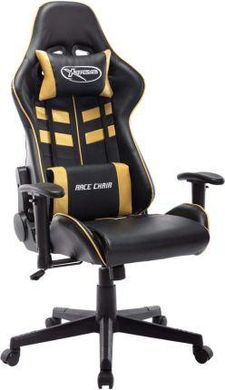 Комп'ютерне крісло для геймера VidaXL 20504 Black-Gold