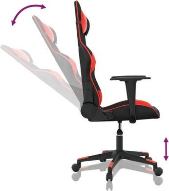 Комп'ютерне крісло для геймера VidaXL 3143754 Black-Red