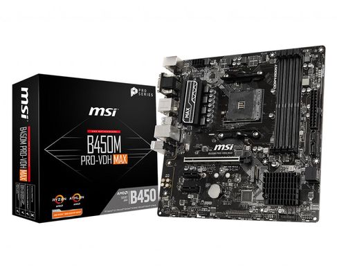 Материнська плата MSI B450M PRO-VDH MAX