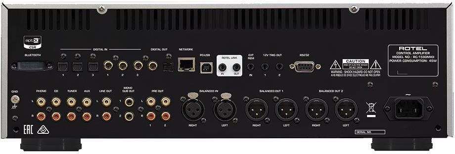 Попередній підсилювач Rotel RC-1590MKII Silver