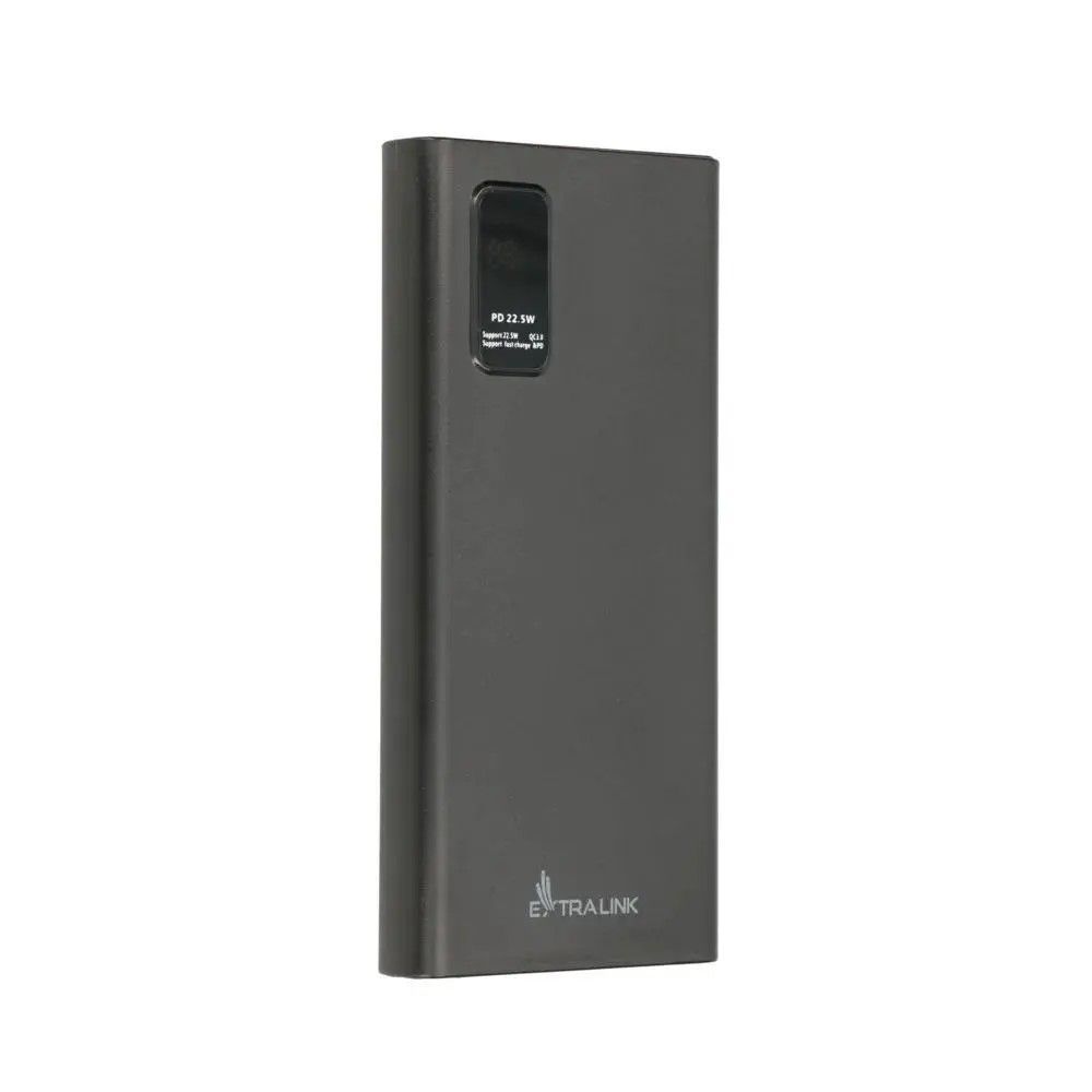 Внешний аккумулятор (павербанк) Extralink 10000mAh Fast Charging USB-C 22,5W Black (EPB-067B)