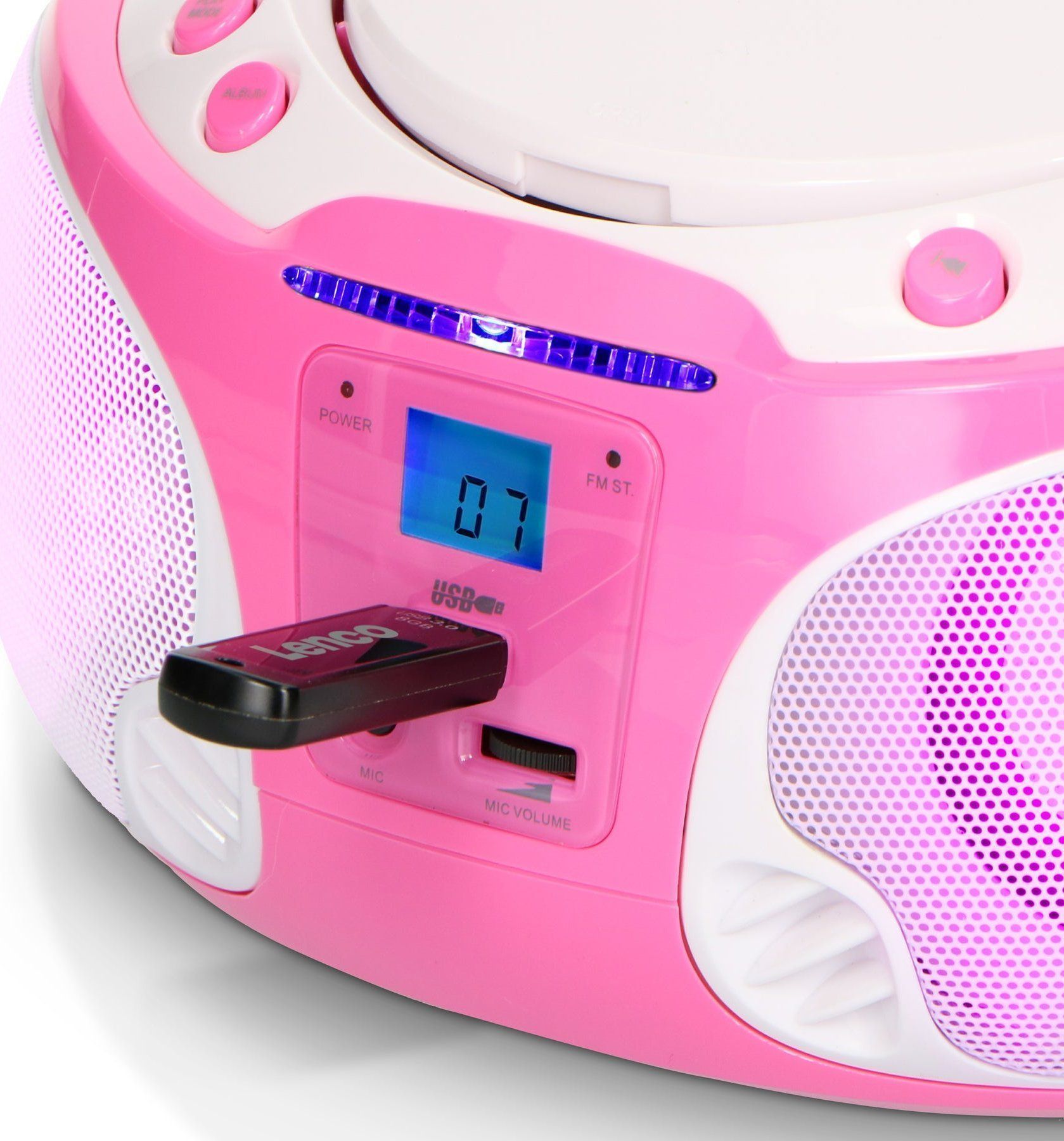 Магнитола Lenco SCD-650 pink