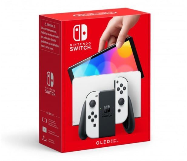 Портативна ігрова приставка Nintendo Switch OLED with White Joy-Con (045496453435)