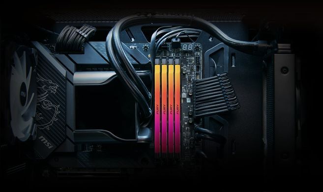 Память для настольных компьютеров Kingston FURY 96 GB (2x48GB) DDR5 6400 MHz Renegade RGB (KF564C32RSAK2-96)