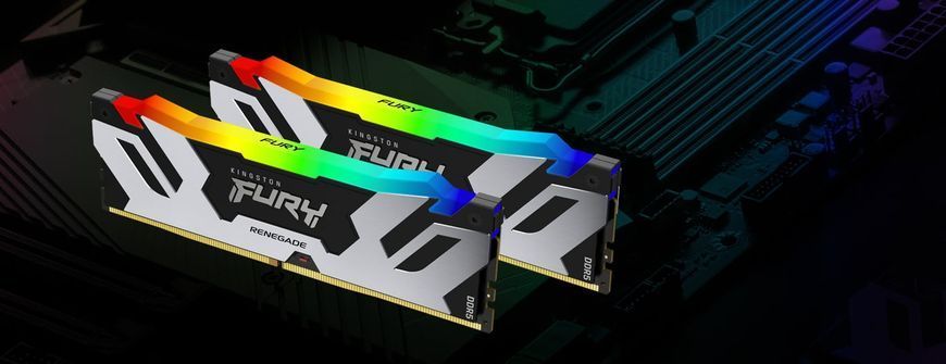 Память для настольных компьютеров Kingston FURY 96 GB (2x48GB) DDR5 6400 MHz Renegade RGB (KF564C32RSAK2-96)