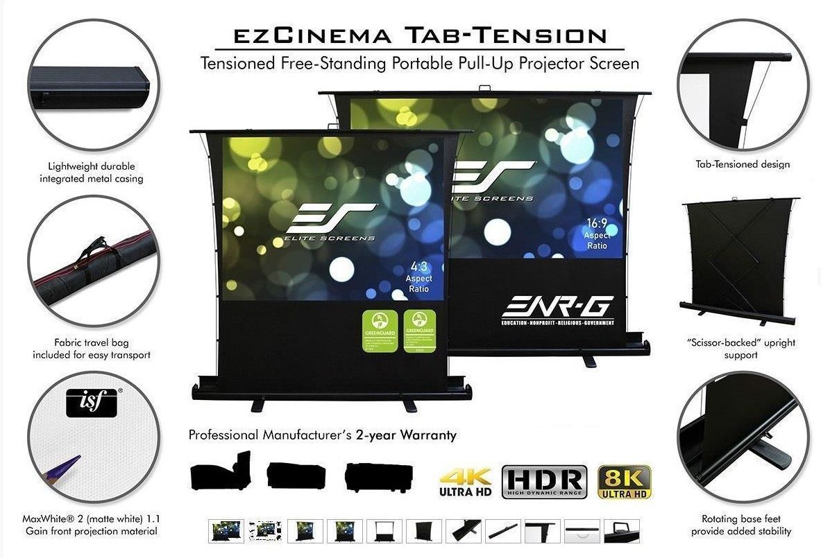 Проекционный экран Elite Screens FT92XWH