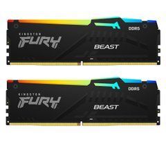 Память для настольных компьютеров Kingston FURY 32 GB (2x16GB) DDR5 5600 MHz FURY Beast RGB