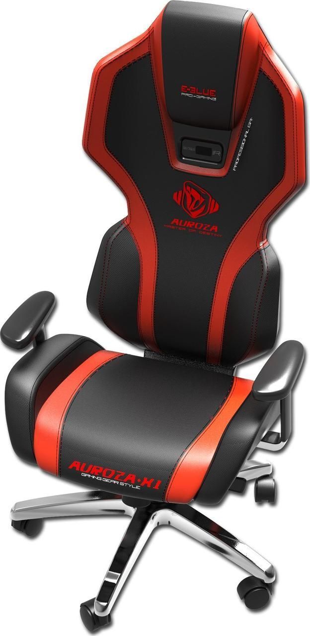 Компьютерное кресло для геймера E-Blue Auroza Black/Red