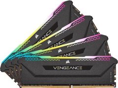 Пам'ять для настільних комп'ютерів Corsair 32 GB (4x8GB) DDR4 3200 MHz Vengeance RGB PRO SL (CMH32GX4M4E3200C16)