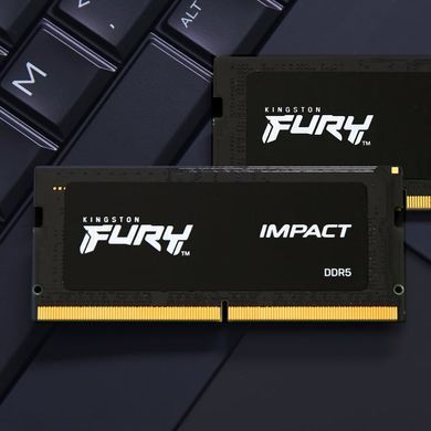 Память для ноутбуков Kingston Fury 32 GB (2x16GB) SO-DIMM DDR5 5600 MHz Impact (KF556S40IBK2-32)