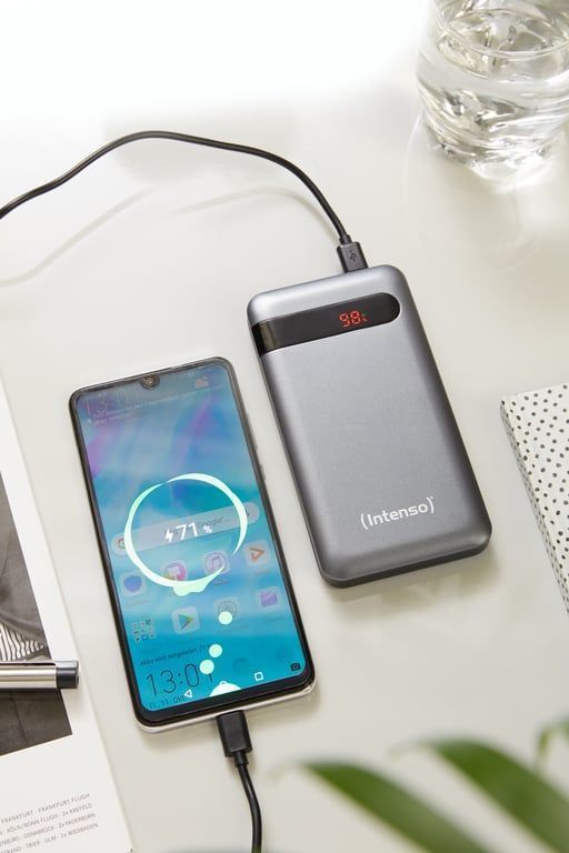 Внешний аккумулятор (павербанк) Intenso PD10000 10000mAh Black (7332330, 4034303026814, PB930388)