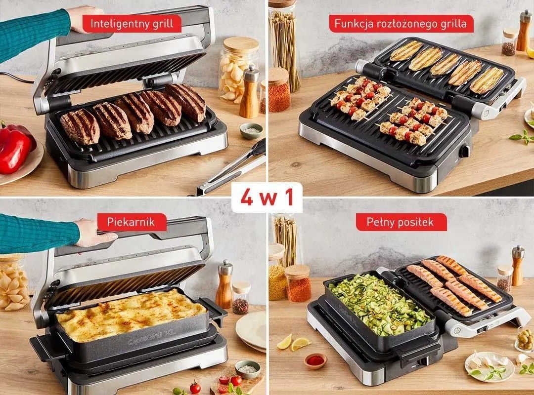 Електрогриль притискний Tefal OptiGrill 4in1 XL GC784D30