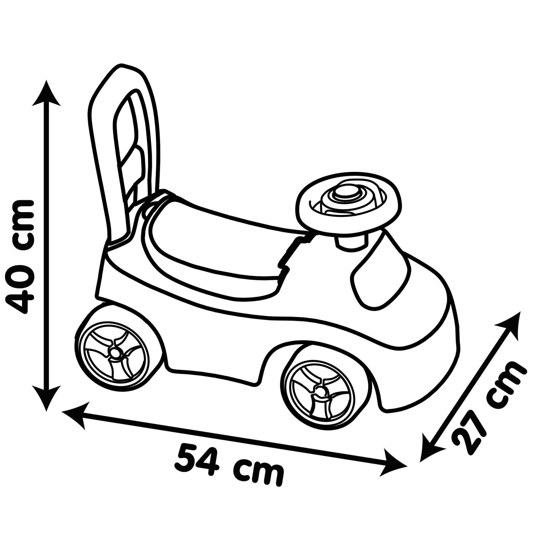Детская каталка Smoby Чудомобиль розовый (720542)