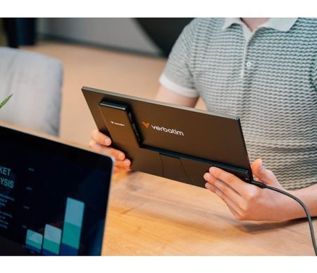 Портативный монитор Verbatim Portable Touchscreen Monitor Light 14" Full HD 1080p & Wireless Power Supply (32088)