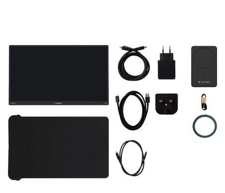 Портативный монитор Verbatim Portable Touchscreen Monitor Light 14" Full HD 1080p & Wireless Power Supply (32088)