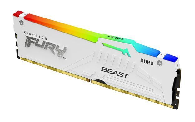 Память для настольных компьютеров Kingston Fury 64 GB (2x32GB) DDR5 6000 MHz Beast RGB EXPO White
