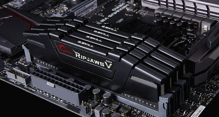 Пам'ять для настільних комп'ютерів G.Skill 64 GB (4x16GB) DDR4 3600 MHz Ripjaws V (F4-3600C16Q-64GVKC)