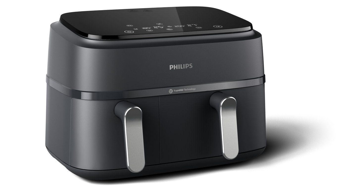 Мультипіч (аерофритюрниця) Philips Dual Airfryer 3000 Series NA351/00