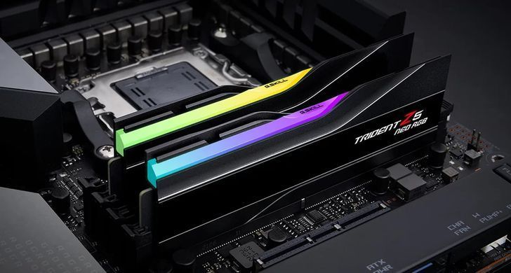 Пам'ять для настільних комп'ютерів G.Skill 96 GB (2x48GB) DDR5 5600 MHz Trident Z5 Neo RGB AMD EXPO (F5-5600J4040D48GX2-TZ5NR)