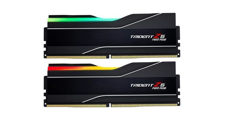 Пам'ять для настільних комп'ютерів G.Skill 96 GB (2x48GB) DDR5 5600 MHz Trident Z5 Neo RGB AMD EXPO (F5-5600J4040D48GX2-TZ5NR)