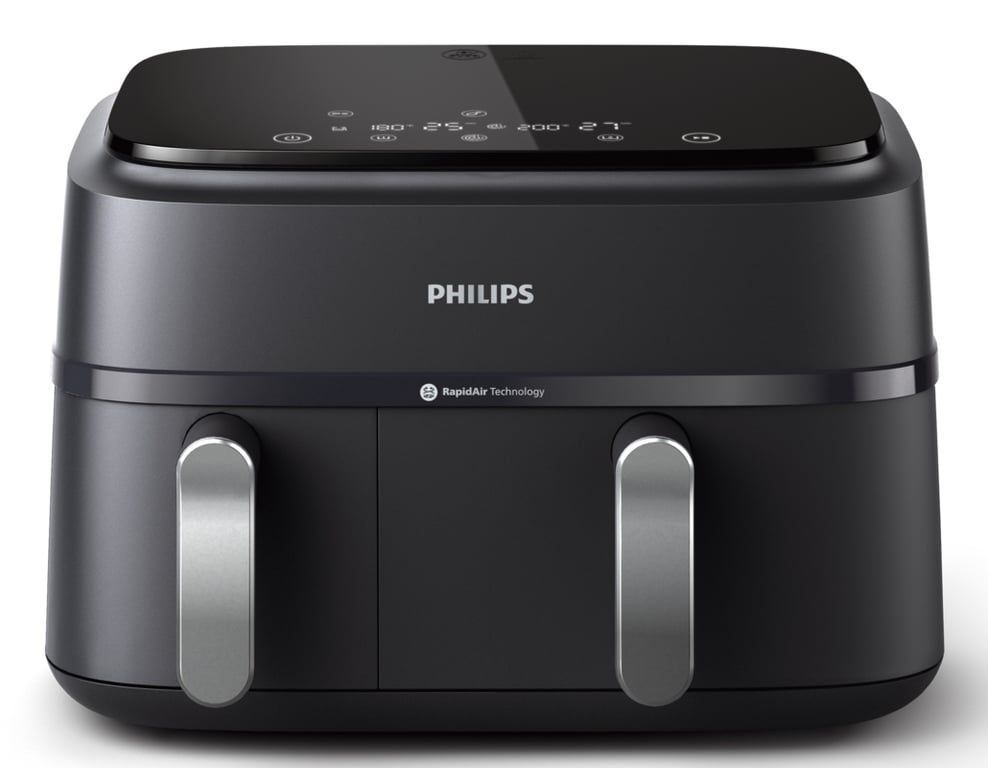 Мультипіч (аерофритюрниця) Philips Dual Airfryer 3000 Series NA351/00