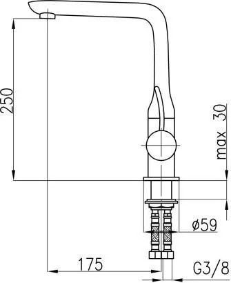 Смеситель для кухонной мойки KFA Armatura Malachit 4403-915-00