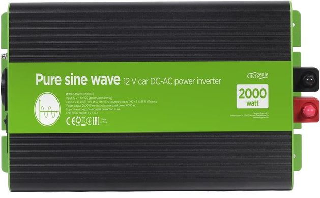 Преобразователь (инвертор) DC-AC EnerGenie EG-PWC-PS2000-01
