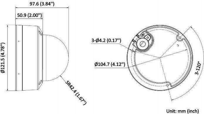 IP-камера видеонаблюдения Hikvision DS-2CD1183G2-LIUF (2.8mm)