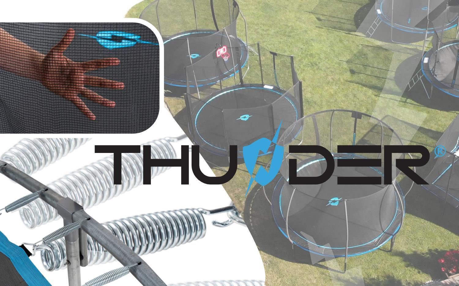 Батут Thunder Inside Elite 8ft Blue