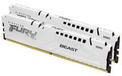 Пам'ять для настільних комп'ютерів Kingston Fury 32 GB (2x16GB) DDR5 6000 MHz Beast EXPO White (KF560C30BWEK2-32)