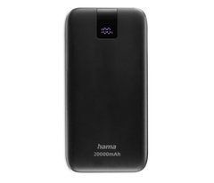 Внешний аккумулятор (павербанк) Hama PD20 20000 mAh Black