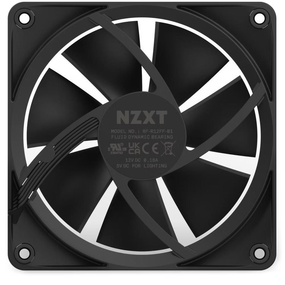 Вентилятор NZXT F120 RGB Black (RF-R12SF-B1)