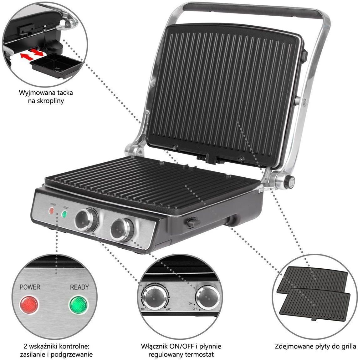 Электрогриль прижимной ProfiCook PC-KG 1029