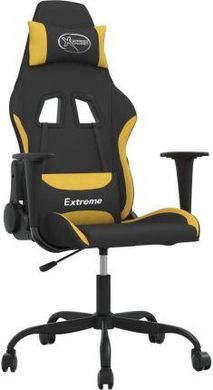 Комп'ютерне крісло для геймера VidaXL 345473 Black / Light Yellow