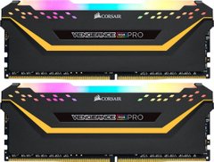 Память для настольных компьютеров Corsair 32 GB (2x16GB) DDR4 3200 MHz Vengeance RGB Pro Black