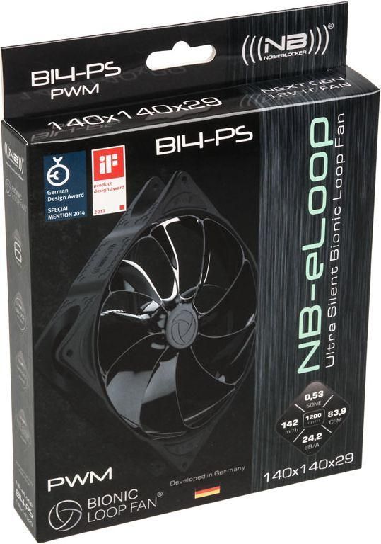 Вентилятор Noiseblocker NB-eLoop Fan B14-PS (ITR-B14-PS-BL)