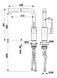 Смеситель для кухонной мойки KFA Arura Duero Basic 6623-110-22