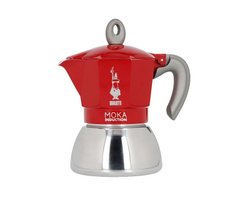 Гейзерна кавоварка Bialetti New Moka Induction 4 чашки Red (0006944)