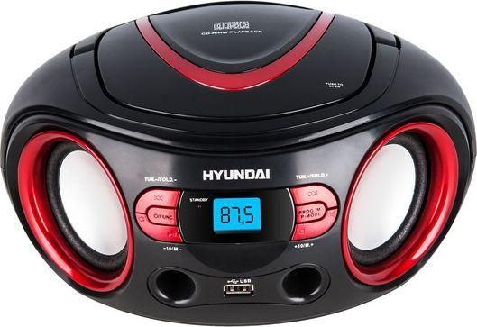 Магнитола Hyundai TRC 533 AU3BR black-red (324687)