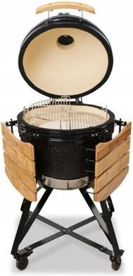 Гриль вугільний мобільний Kamado Bono Media Black