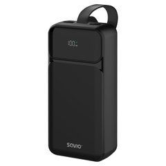 Внешний аккумулятор (павербанк) Savio BA-10 10000mAh Black