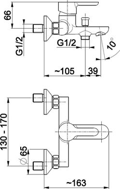 Змішувач для ванни KFA Armatura Granat 5524-010-00