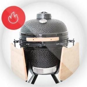 Гриль вугільний мобільний Kamado Bono Media Black