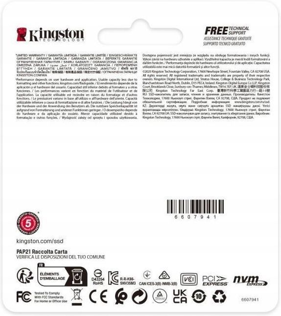 SSD накопичувач Kingston NV3 1 TB (SNV3SM3/1T0)