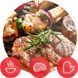 Гриль вугільний мобільний Kamado Bono Media Black