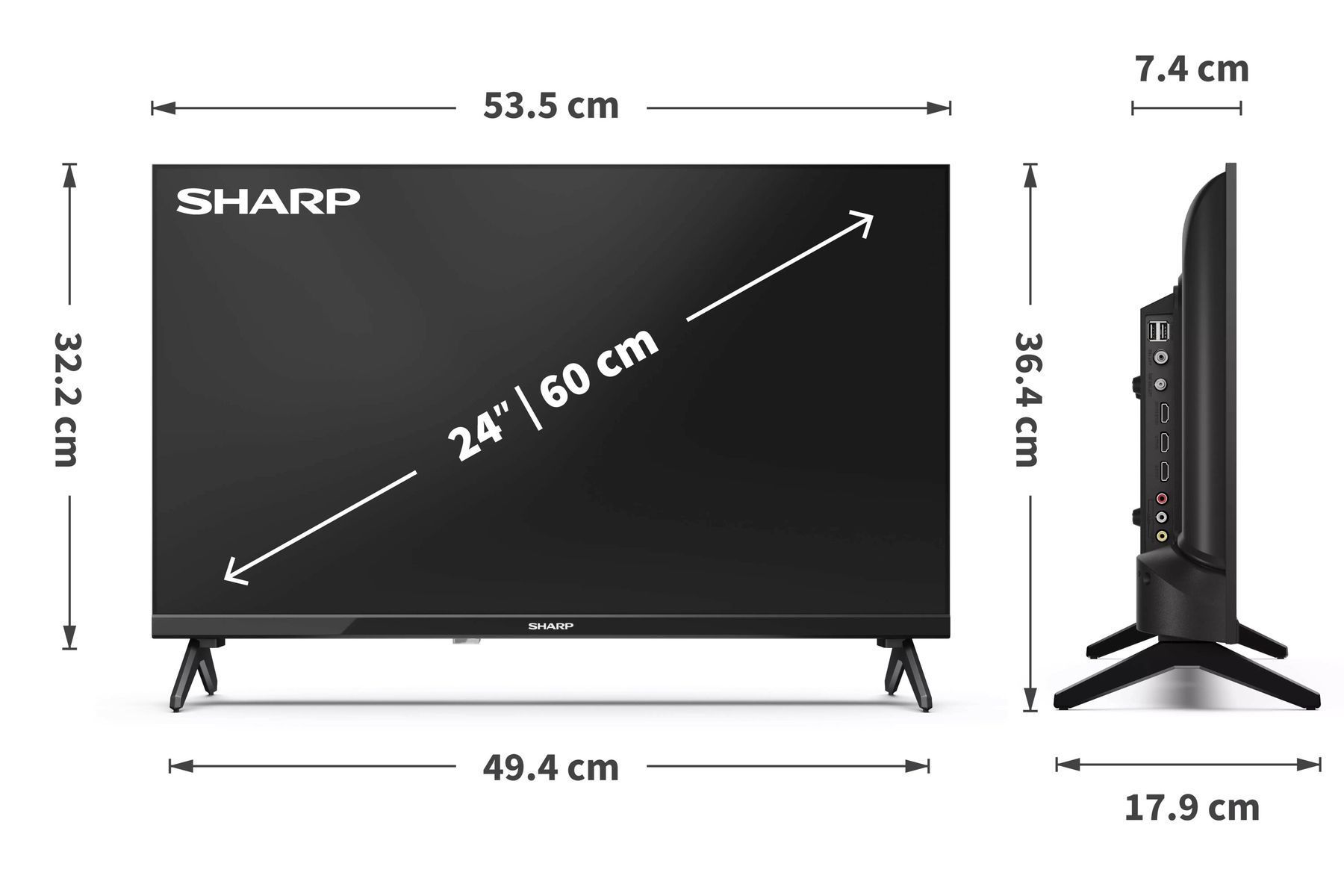 Телевізор Sharp 24HA1705E