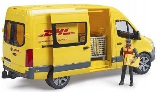 Масштабна модель Bruder MB Sprinter кур'єр DHL із фігуркою (02671)