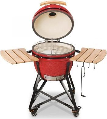 Гриль вугільний мобільний Kamado Bono Grande Red