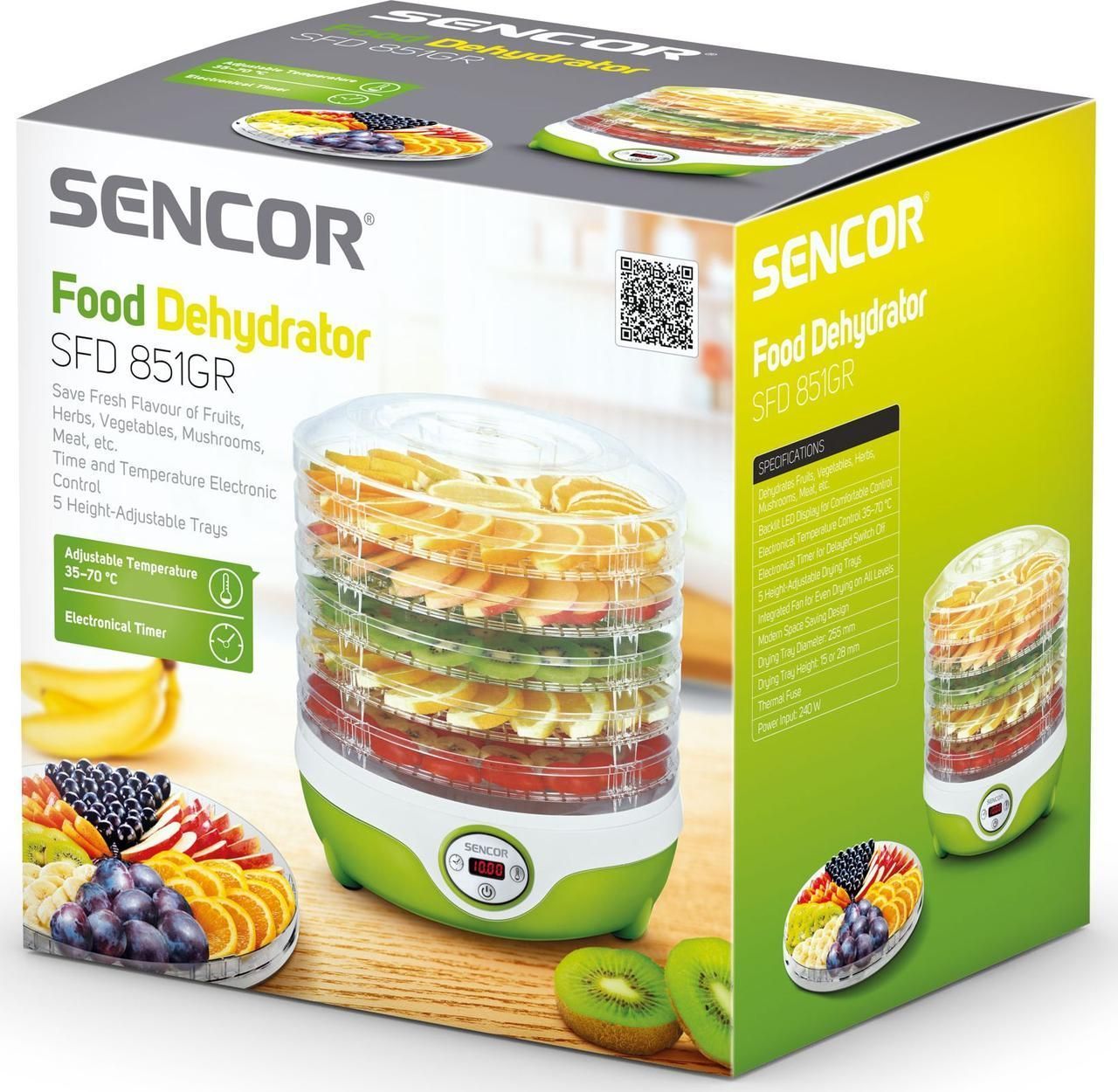 Сушка Sencor SFD 851GR
